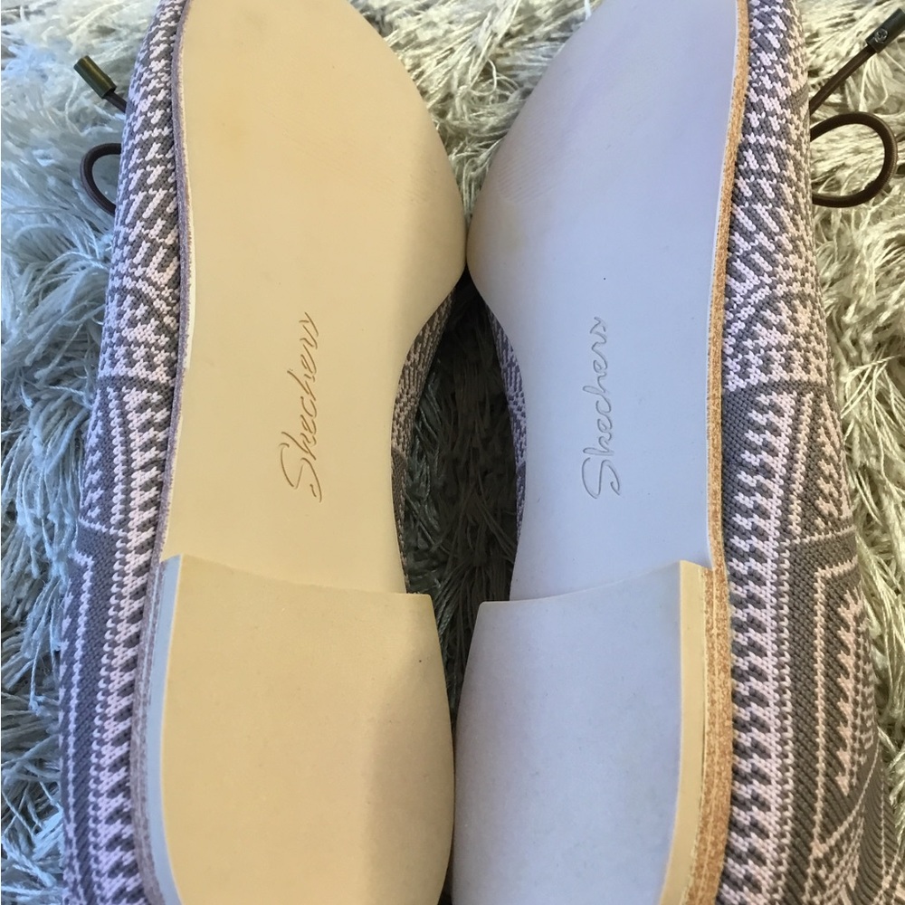 SKECHERS Womens size 8.5 CLEO SNIP KNIT VEGAN SKIMMERS SWEET CLASS MOCHA - Picture 3 of 4